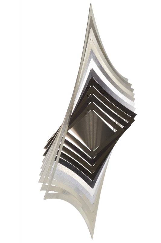 A2001 - SKARAT 3D-Windspiel Raute aus Edelstahl