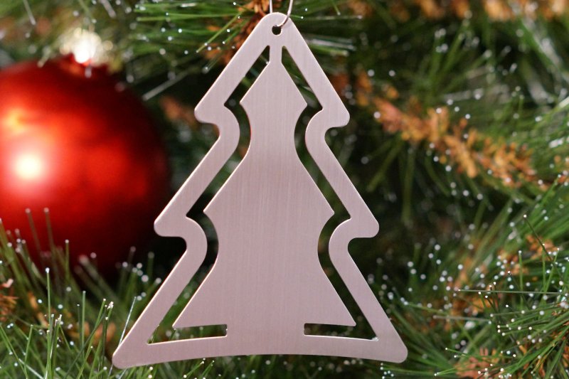 A5001 - steel4you SKARAT Christbaum / Weihnachtsbaum Anhänger "Tannenbaum" aus Edelstahl